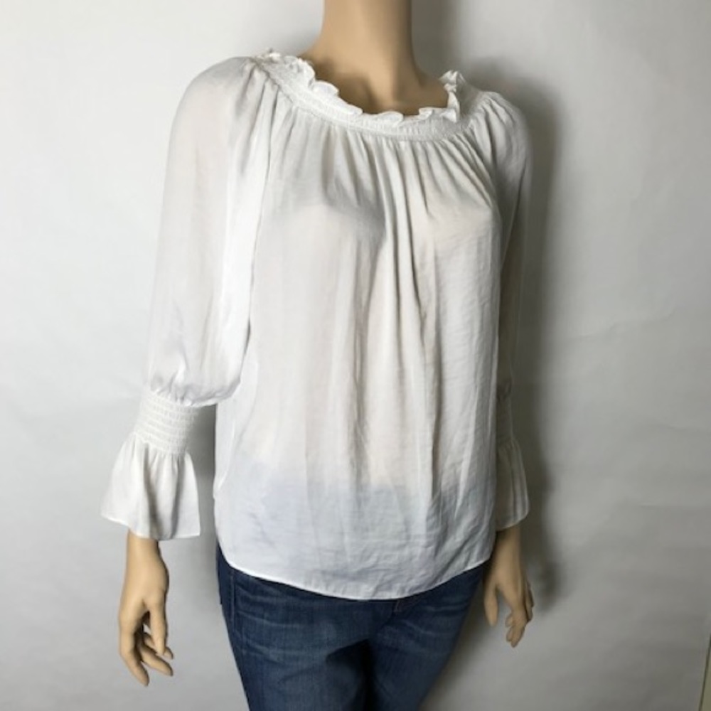 White Peasant Top